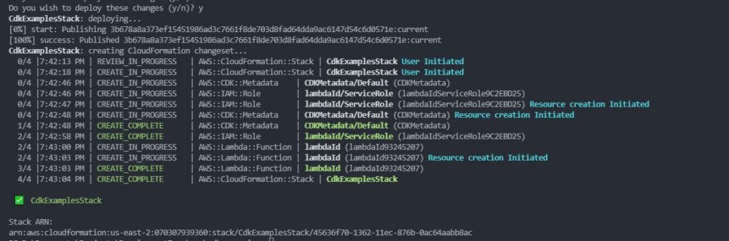 Captura de imagen mostrando en la terminal el resultado exitoso de la actualización.